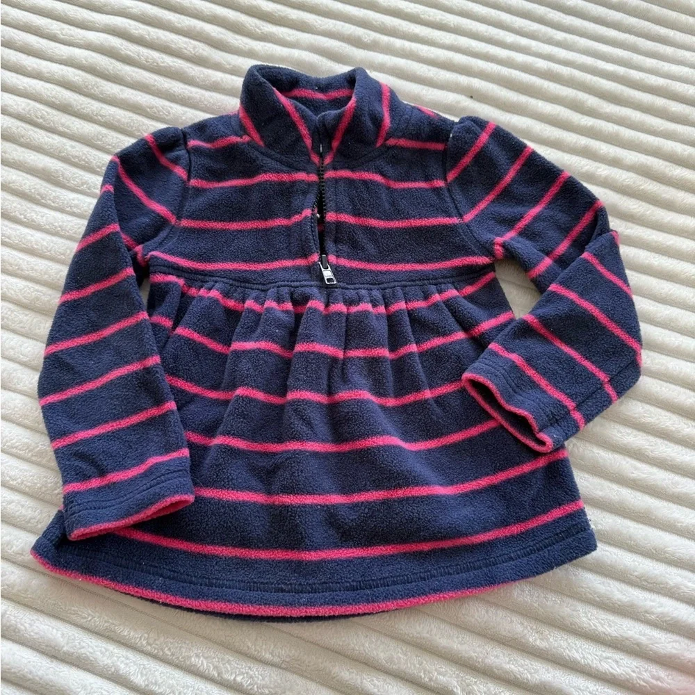Old Navy Kids Navy and Pink Striped Sweater